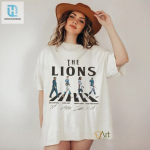 Lions Walking Abbey Road Signatures Football Shirt hotcouturetrends 1 2