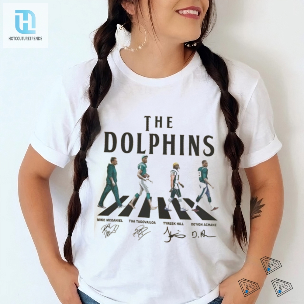 Dolphins Walking Abbey Road Signatures Football Shirt 