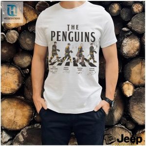 Penguins Walking Abbey Road Signatures Ice Hockey Shirt hotcouturetrends 1 3