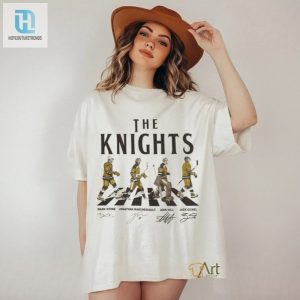 Knights Walking Abbey Road Signatures Ice Hockey Shirt hotcouturetrends 1 2