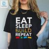 Sleep Eat Build Repeat Building Blocks Bricks Master Builder T Shirt hotcouturetrends 1