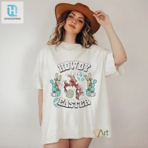 Howdy Easter Cute Cow Girl Bunny Shirt hotcouturetrends 1 3