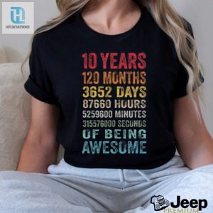 10 Years Old 10Th Birthday Vintage Retro 120 Months T Shirt hotcouturetrends 1 3