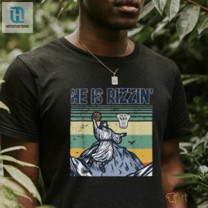 Retro He Is Rizzin Funny Jesus Playing Basketball T Shirt hotcouturetrends 1 2