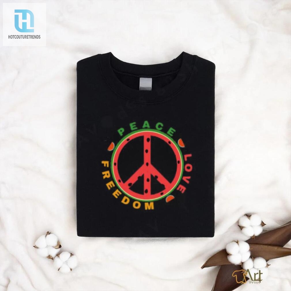 Watermelon Freedompeace Sign T Shirt 
