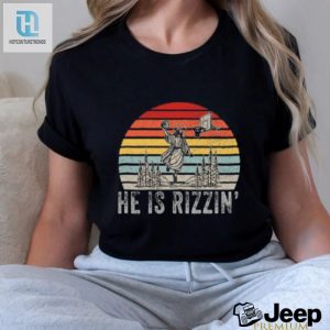 He Is Rizzin Funny Basketball Retro Christian Religious T Shirt hotcouturetrends 1 3