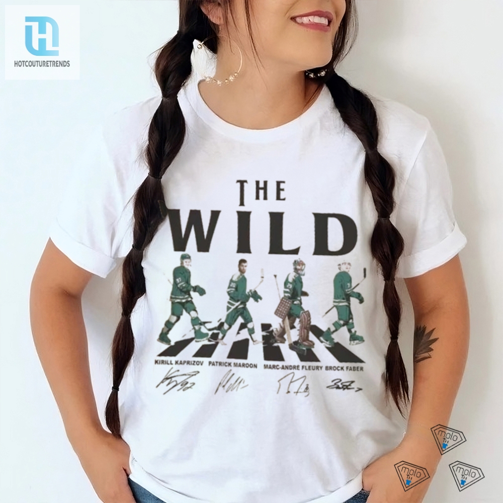 Wild Walking Abbey Road Signatures Ice Hockey Shirt 