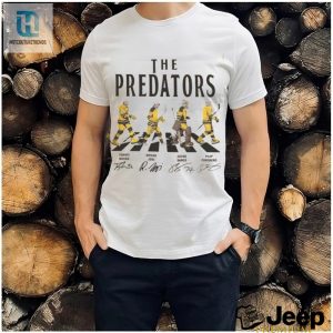 Predators Walking Abbey Road Signatures Ice Hockey Shirt hotcouturetrends 1 2