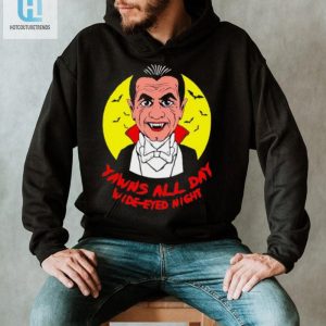 Yawns All Day Wide Eyed Night Vampire Cartoon Shirt hotcouturetrends 1 3