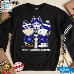 Uconn Huskies Snoopy And Charlie Brown Big East Conference Champions Go Huskies Shirt hotcouturetrends 1 2