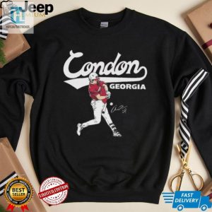 Georgia Baseball Charlie Condon Slugger Swing Signature 2024 Shirt hotcouturetrends 1 2