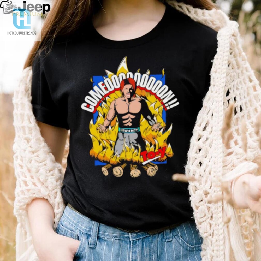 To Y Professional Wrestler Come On Cartoon Shirt 