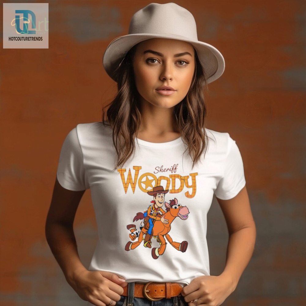 Disney Sheriff Woody Cowboy And Bullseye Shirt 