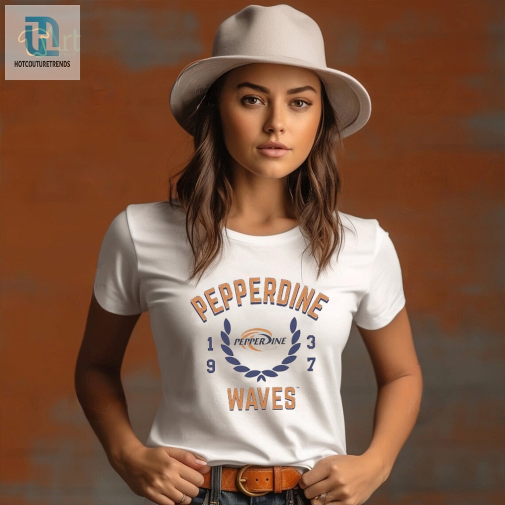 Pepperdine Waves Uscape Apparel Renew Ringer T Shirt 