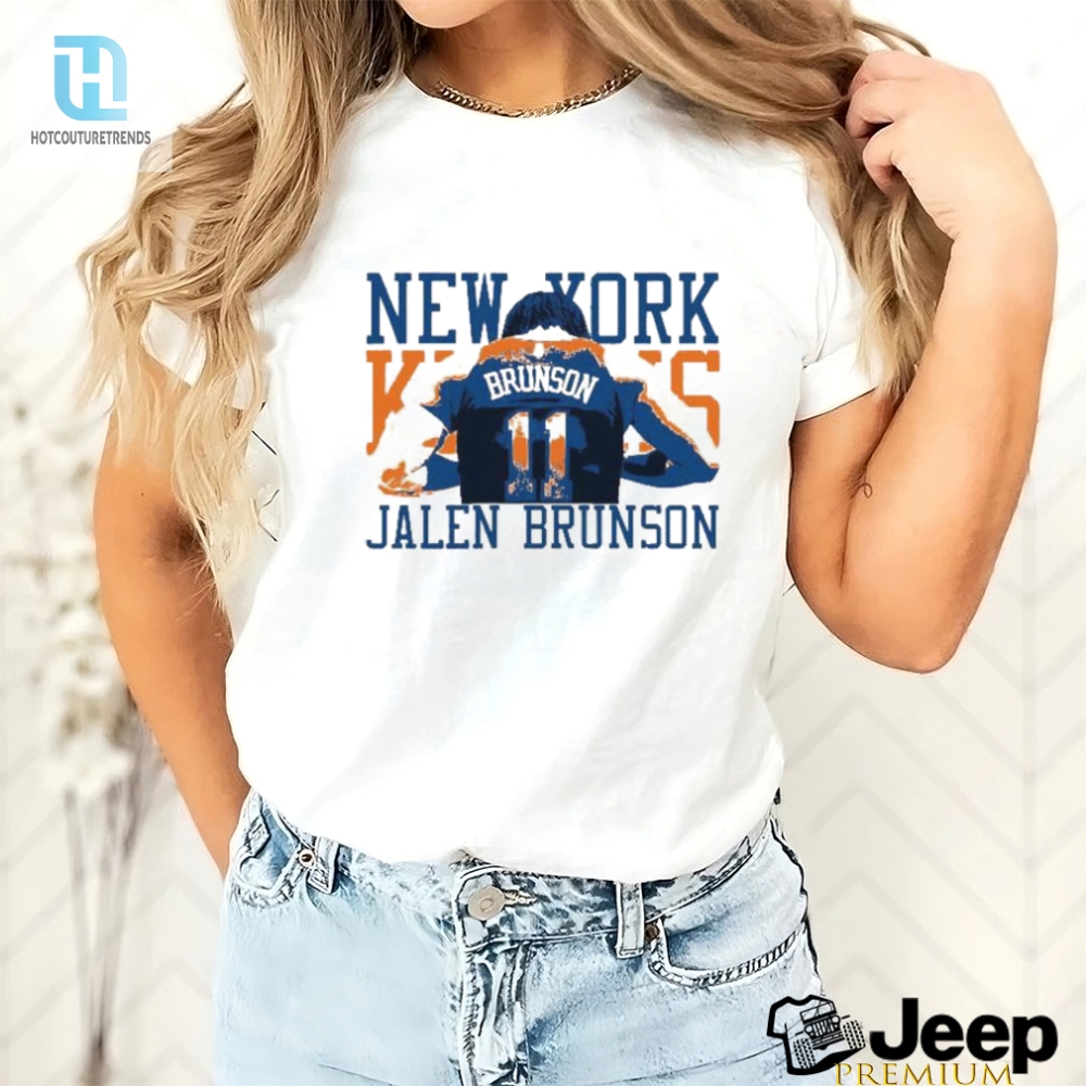 Jalen Brunson Back New York Knicks Player Shirt 