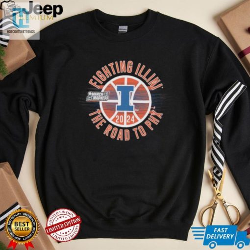 March Madness Fighting Illini 2024 The Road To Phx Shirt hotcouturetrends 1 3