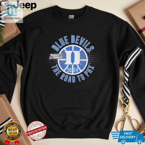 March Madness Blue Devils 2024 The Road To Phx Shirt hotcouturetrends 1 3