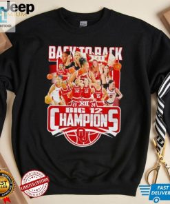 Oklahoma Sooners Back To Back 23 24 Big 12 Champions Shirt hotcouturetrends 1 3