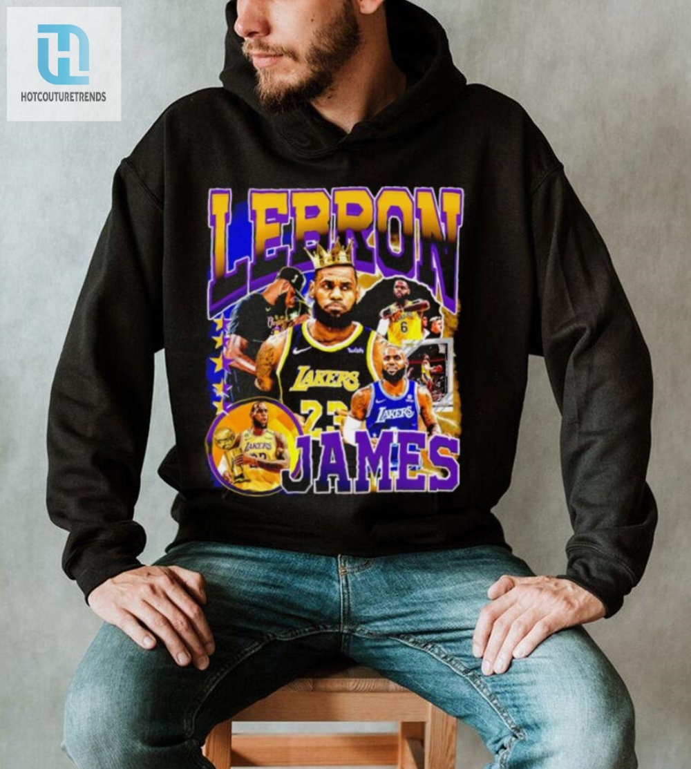 Los Angeles Lakers Lebron James Professional Basketball Player Honors Crown Shirt 