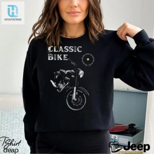 Nice Black And White Illustrated Classic Bike 2024 Shirt hotcouturetrends 1 3