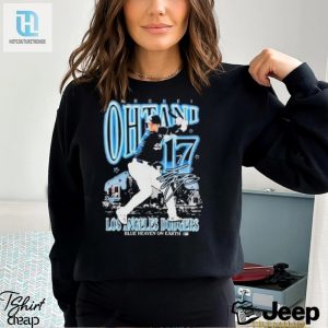 Official Shohei Ohtani 17 Los Angeles Dodgers Blue Heaven On Earth 2024 Shirt hotcouturetrends 1 7