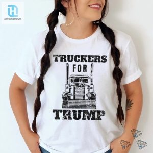 Unny Truckers For Trump American Flag 2024 Shirt hotcouturetrends 1 3