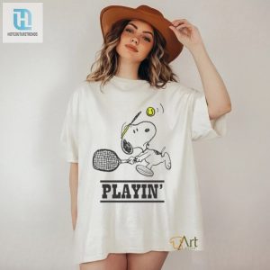 Snoopy Playing Tennis Shirt hotcouturetrends 1 2