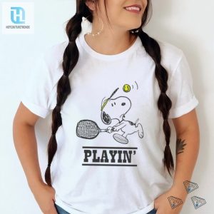 Snoopy Playing Tennis Shirt hotcouturetrends 1 3