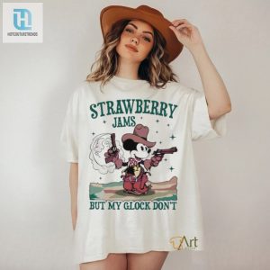 Mickey Mouse Strawberry Jams But My Glock Dont Shirt hotcouturetrends 1 2