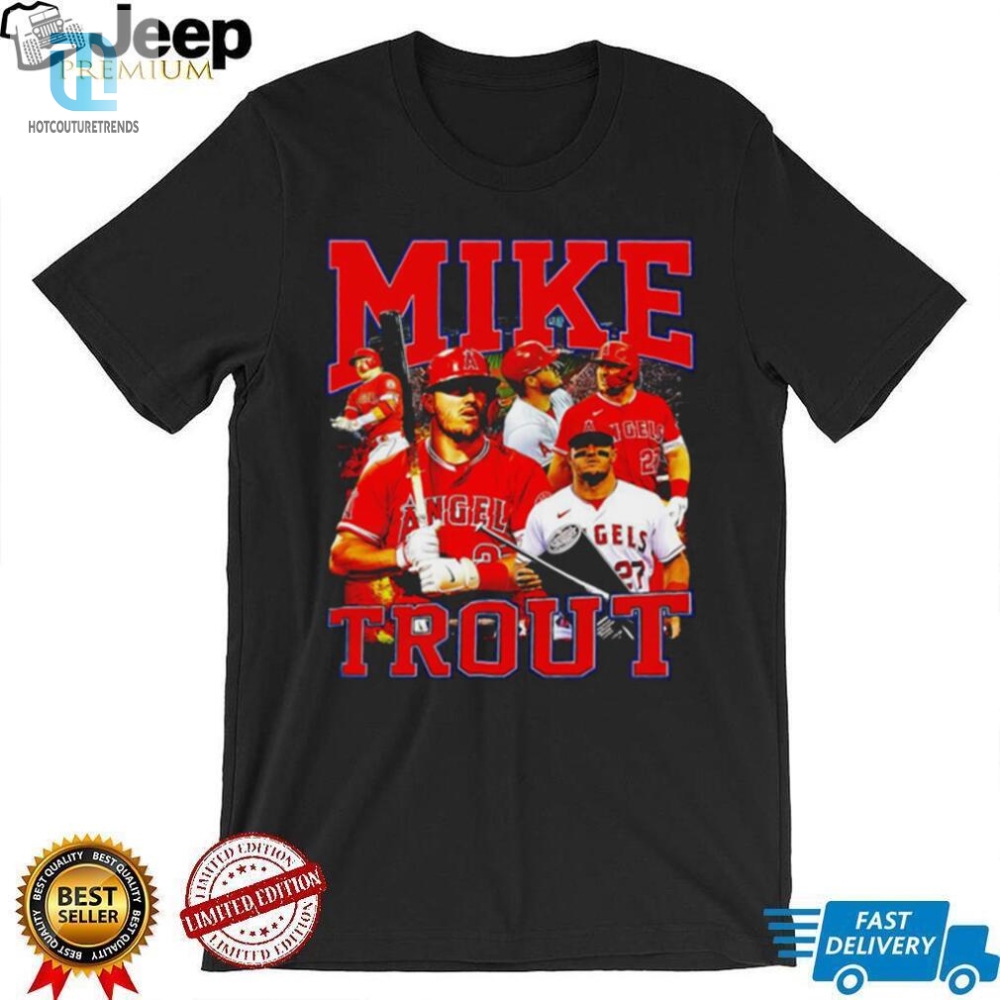 Los Angeles Angels Mike Trout Number 27 Professional Football Player Honors Shirt 