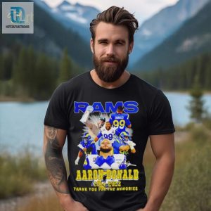Aaron Donald Los Angeles Rams 2014 2023 Signature Thank You For The Memories Shirt hotcouturetrends 1 2