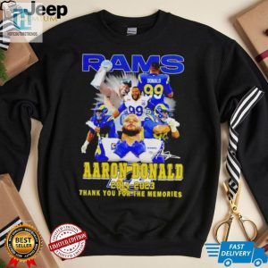 Aaron Donald Los Angeles Rams 2014 2023 Signature Thank You For The Memories Shirt hotcouturetrends 1 3