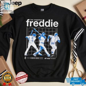 Freddie Freeman Schematics Los Angeles Dodgers Baseball Shirt hotcouturetrends 1 3