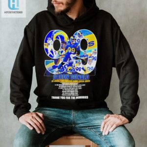 Aaron Donald 99 Los Angeles Rams 2014 2024 Thank You For The Memories Signature Shirt hotcouturetrends 1 1