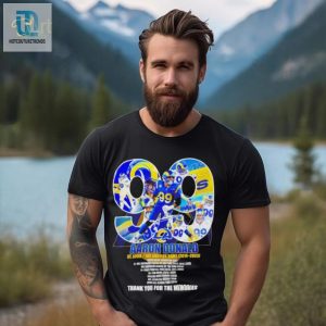 Aaron Donald 99 Los Angeles Rams 2014 2024 Thank You For The Memories Signature Shirt hotcouturetrends 1 2