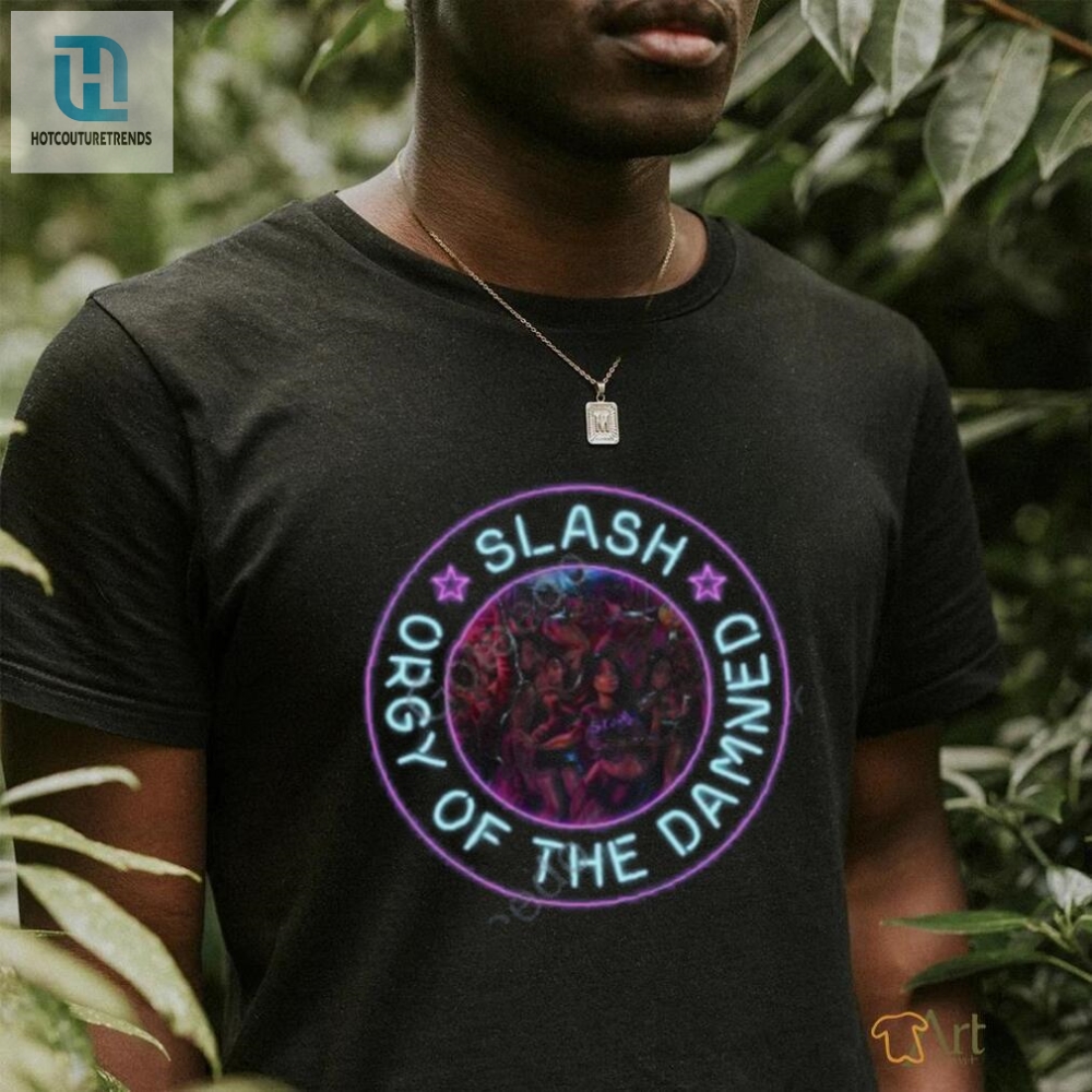 Slash Store Orgy Of The Damned Cover Art Neon Sign Shirt 