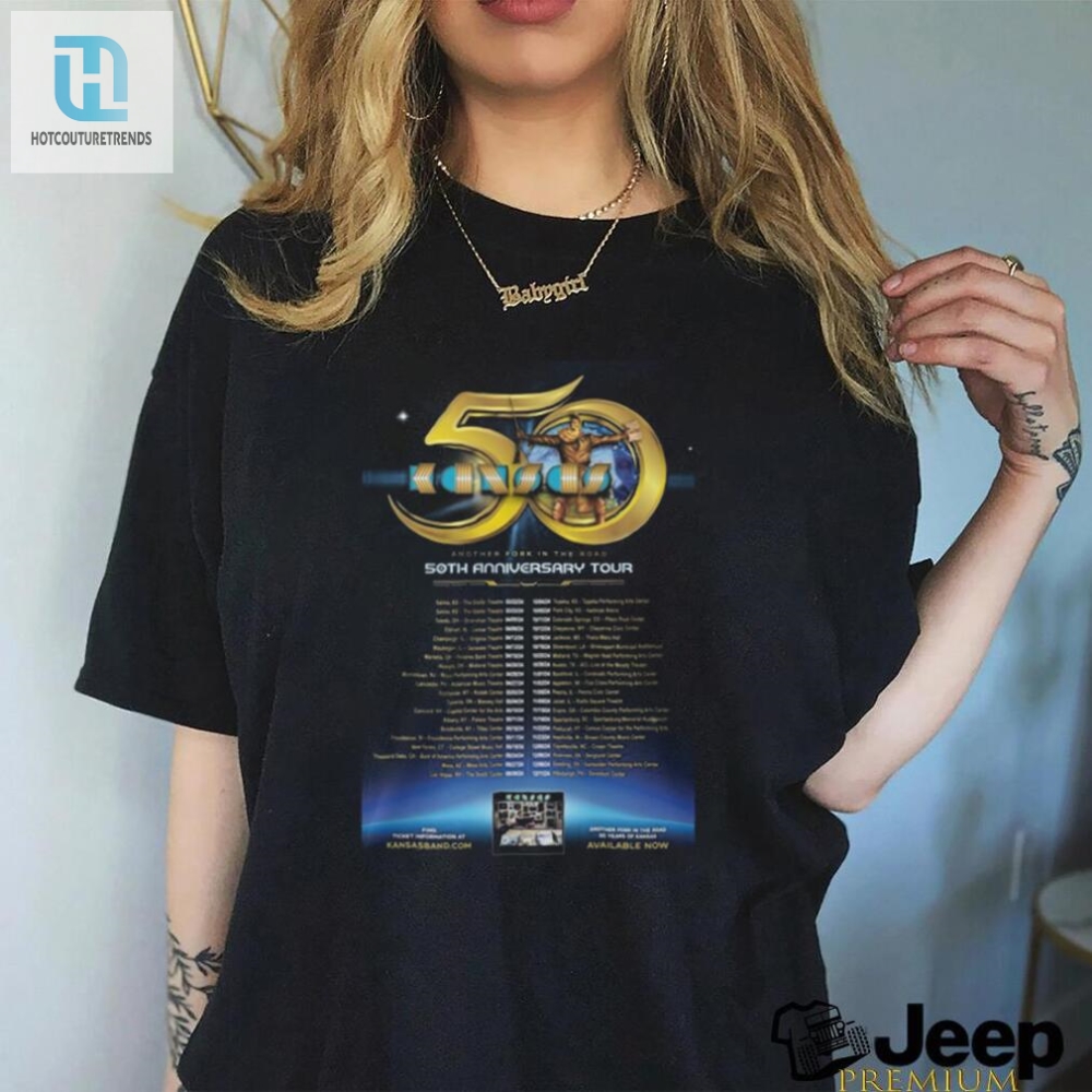 Kansas Another Fork In The Road 50Th Anniversary Tour 2024 T Shirts 