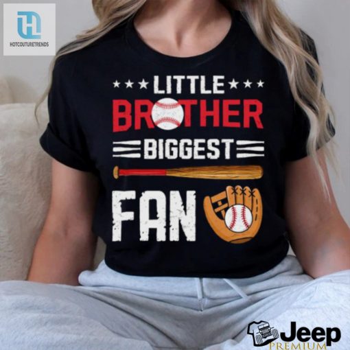 Little Brother Biggest Fan Baseball Family Stars T Shirt hotcouturetrends 1