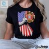 Proud Firefighter Symbol American Flag Hand Shirt hotcouturetrends 1