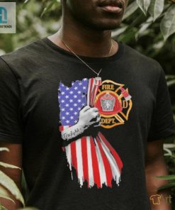 Proud Firefighter Symbol American Flag Hand Shirt hotcouturetrends 1 2