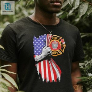 Proud Firefighter Symbol American Flag Hand Shirt hotcouturetrends 1 2