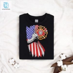 Proud Firefighter Symbol American Flag Hand Shirt hotcouturetrends 1 3