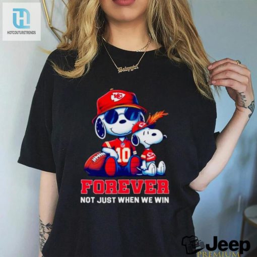 Kansas City Chiefs Snoopy Forever Not Just When We Win Shirt hotcouturetrends 1 1
