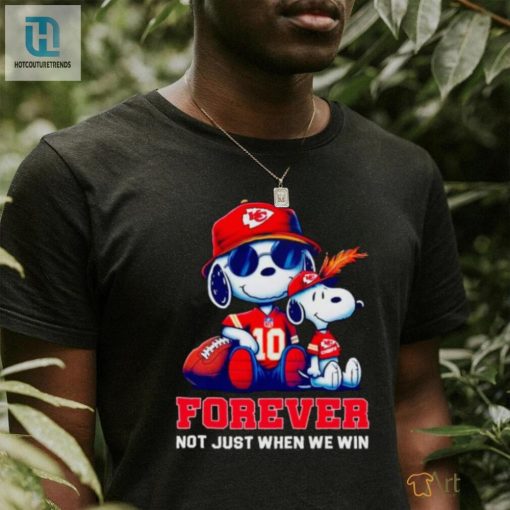 Kansas City Chiefs Snoopy Forever Not Just When We Win Shirt hotcouturetrends 1 2
