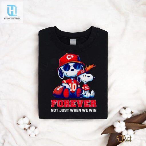 Kansas City Chiefs Snoopy Forever Not Just When We Win Shirt hotcouturetrends 1 3