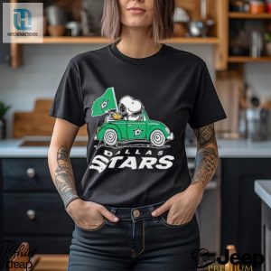 Snoopy And Woodstock Driving Car Dallas Stars Hockey T Shirt hotcouturetrends 1 1