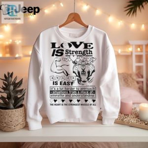 Love Is Strength Anger Is Easy Shirt hotcouturetrends 1 1