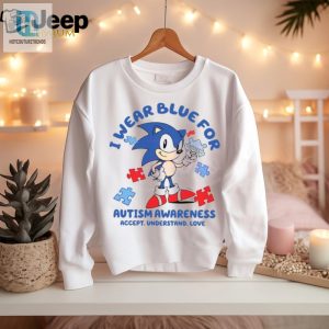 Sonic I Wear Blue For Autism Awareness Shirt hotcouturetrends 1 1