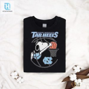 Snoopy Dunk North Carolina Tar Heels Basketball Shirt hotcouturetrends 1 2