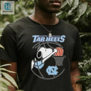 Snoopy Dunk North Carolina Tar Heels Basketball Shirt hotcouturetrends 1 3